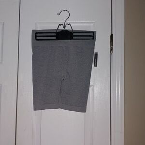 One Step Up gray seamless biker shorts  Sz l/xl
